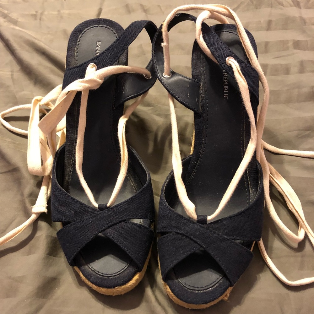 Banana Republic linen espadrilles